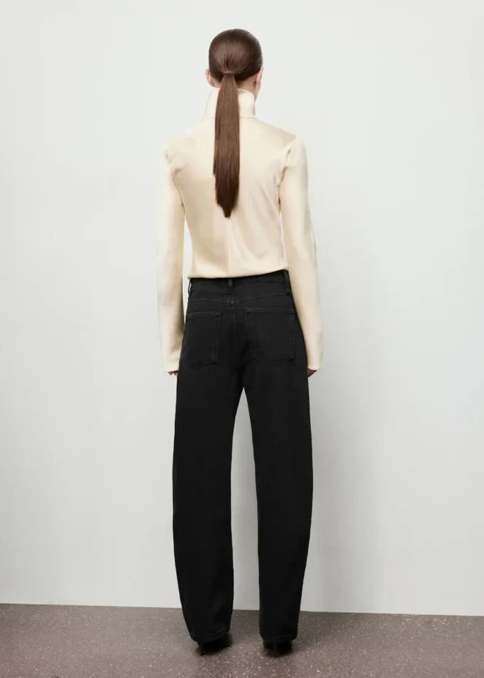 Jean taille haute coupe barillet Jean taille haute coupe barillet