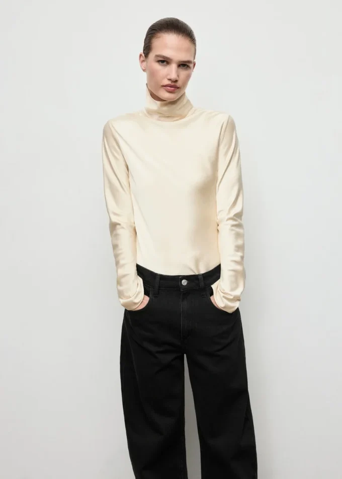 Jean taille haute coupe barillet Jean taille haute coupe barillet