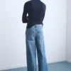 Jean taille haute à jambes larges Jean taille haute à jambes larges