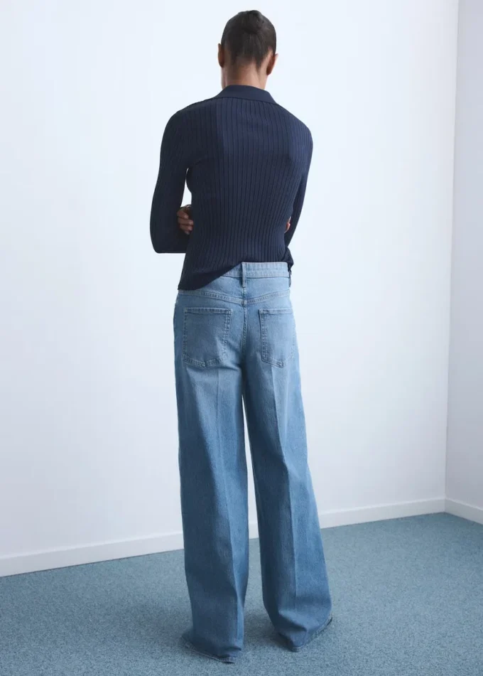 Jean taille haute à jambes larges Jean taille haute à jambes larges