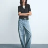 Jean taille mi-haute Jean taille mi-haute