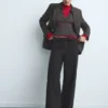 Jean taille mi-haute à jambes larges Jean taille mi-haute à jambes larges