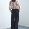Jean taille mi-haute à jambes larges Jean taille mi-haute à jambes larges