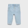 Jeans paper bag avec boutons