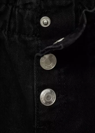 Jeans paper bag avec boutons