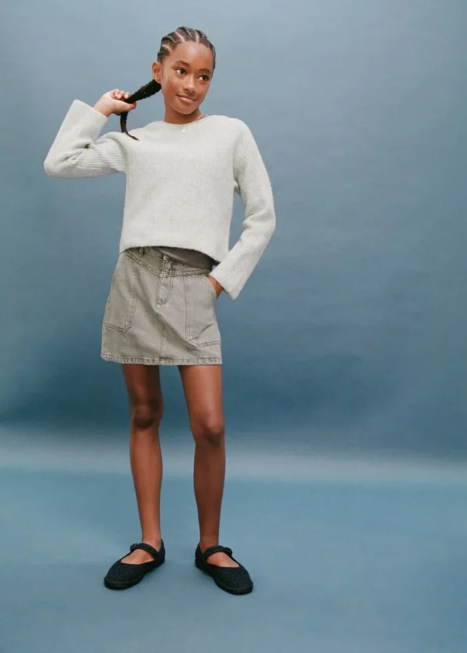 Jupe courte en denim Jupe courte en denim