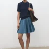 Jupe courte en denim Jupe courte en denim