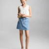 Jupe courte en denim Jupe courte en denim