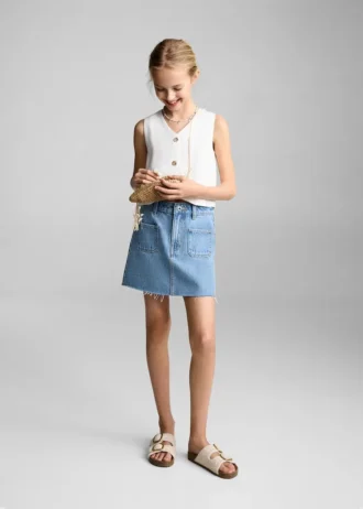 Jupe courte en denim