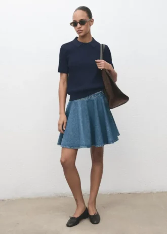 Jupe courte en denim