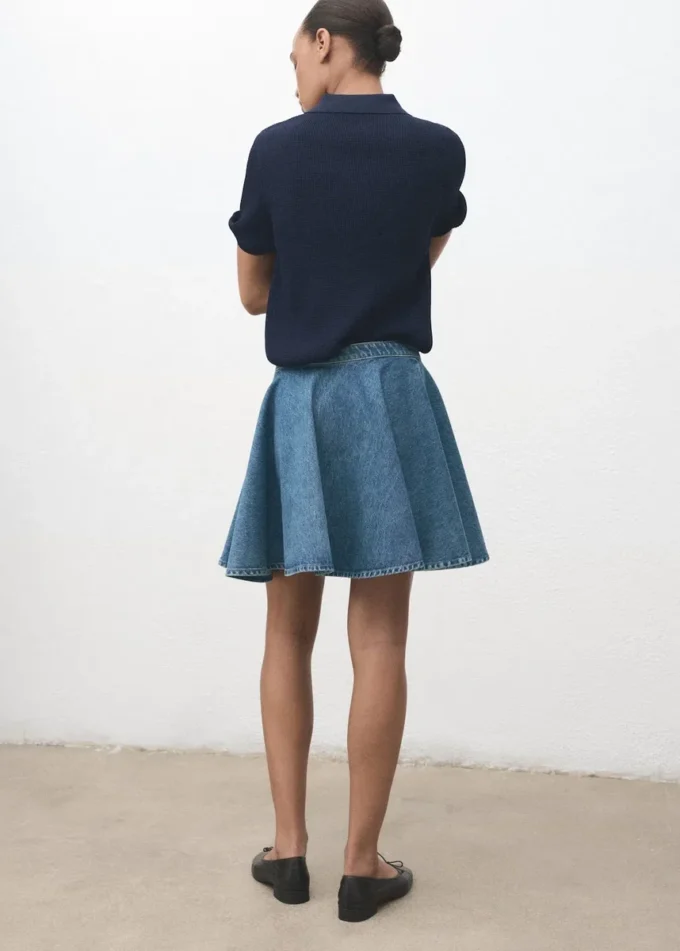 Jupe courte en denim Jupe courte en denim