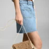 Jupe courte en denim Jupe courte en denim