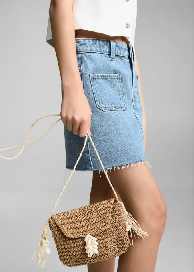 Jupe courte en denim Jupe courte en denim