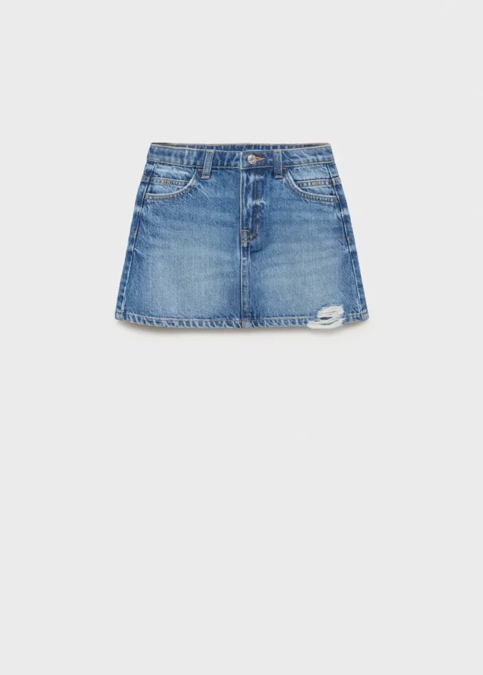 Jupe courte en denim Jupe courte en denim
