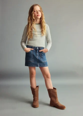Jupe en coton denim
