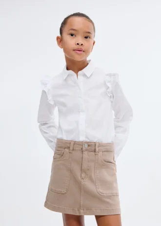 Jupe en coton denim