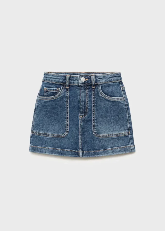 Jupe en coton denim Jupe en coton denim