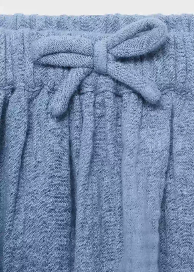 Jupe en coton à nœud Jupe en coton à nœud