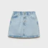 Jupe en denim à taille paperbag Jupe en denim à taille paperbag