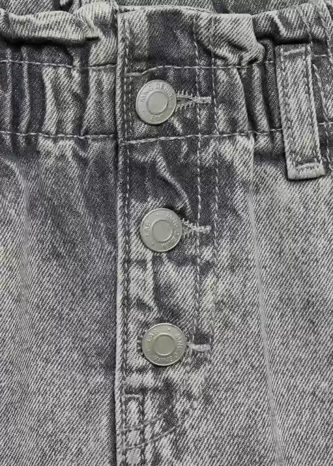 Jupe en denim à taille paperbag Jupe en denim à taille paperbag
