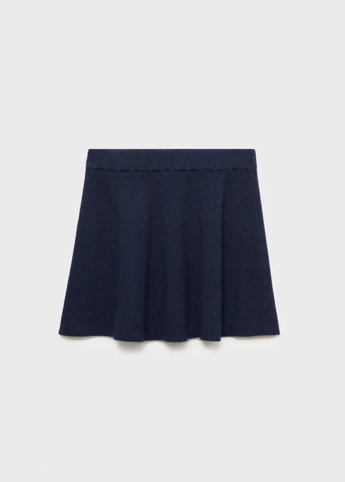 Jupe en maille torsadée
