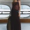 Jupe godet avec ceinture Jupe godet avec ceinture