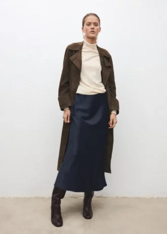 Jupe longue en satin
