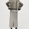 Jupe longue à taille élastiquée