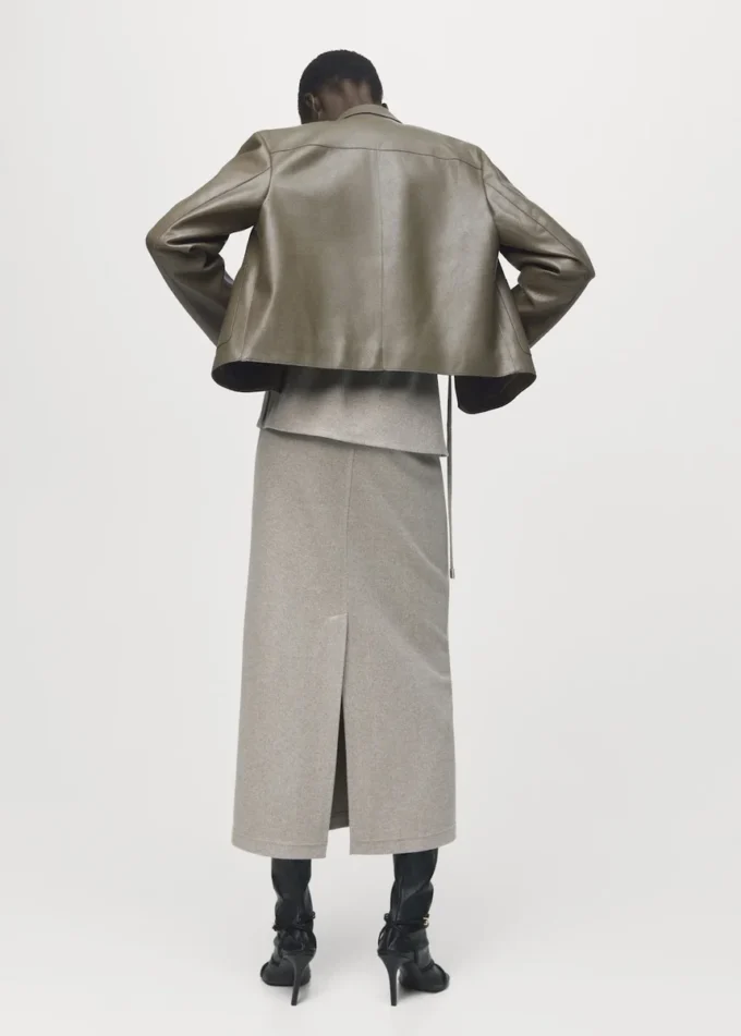 Jupe longue à taille élastiquée