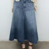 Jupe midi en denim Jupe midi en denim