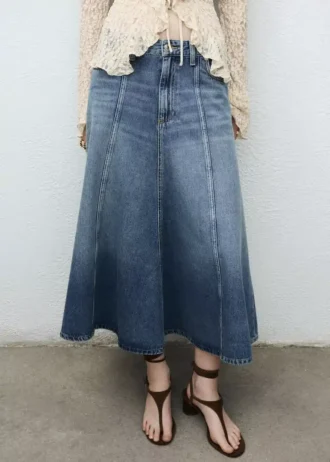 Jupe midi en denim