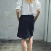 Jupe midi en denim Jupe midi en denim