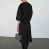 Jupe midi en laine avec fente Jupe midi en laine avec fente