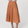 Jupe midi en satin Jupe midi en satin