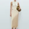 Jupe midi en satin Jupe midi en satin