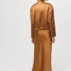 Jupe midi en satin Jupe midi en satin