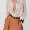 Jupe midi en satin Jupe midi en satin
