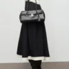 Jupe plissée combinée