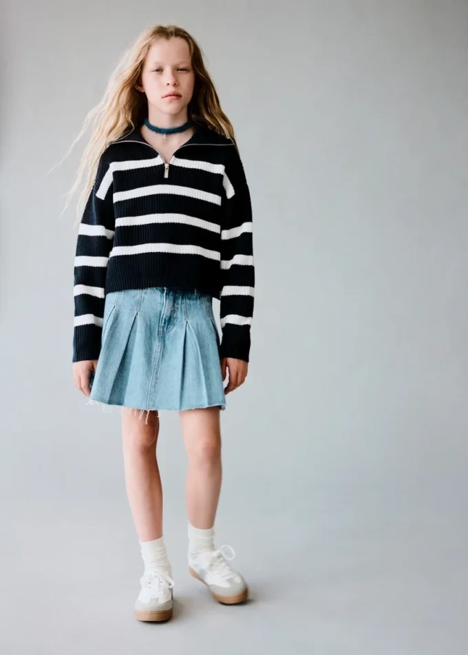 Pull en maille avec col Perkins
