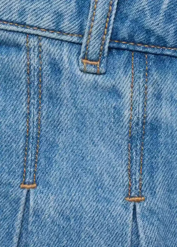 Jupe plissée en denim Jupe plissée en denim