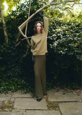 Jupe plissée en maille Jupe plissée en maille