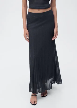 Jupe plissée en maille lurex Jupe plissée en maille lurex