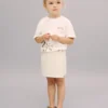 Jupe-short en denim enveloppante Jupe-short en denim enveloppante