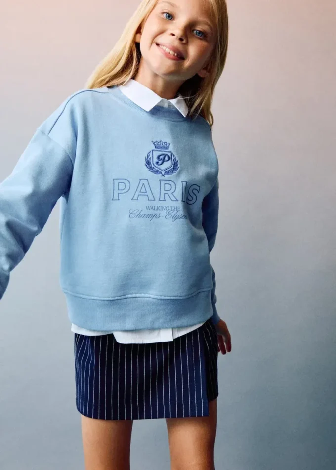 Sweat-shirt imprimé brodé Sweat-shirt imprimé brodé