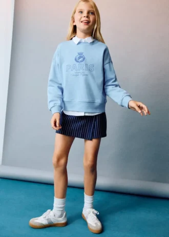 Jupe-short à rayures