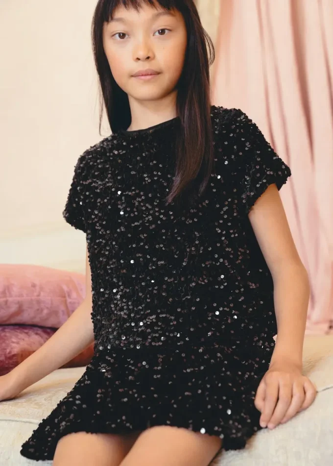 Top à paillettes