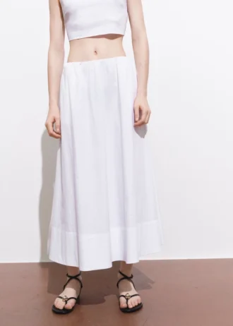 Jupe évasée en coton