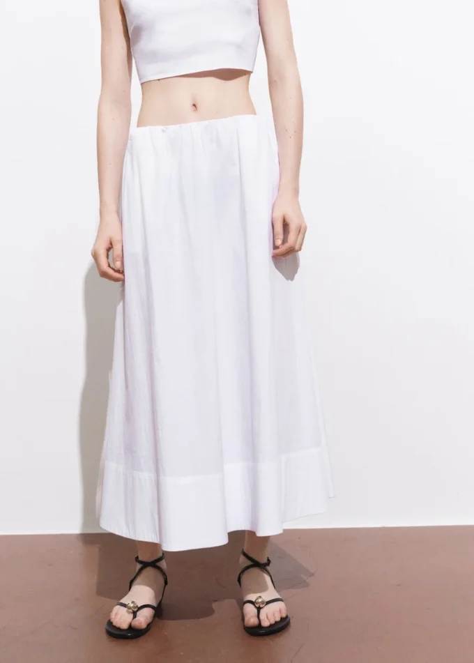 Jupe évasée en coton Jupe évasée en coton