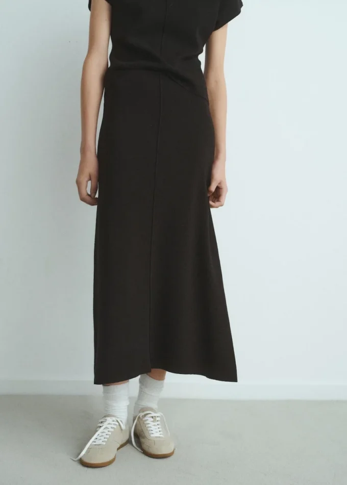 Jupe évasée en maille Jupe évasée en maille