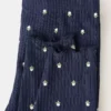 Leggings côtelés à fleurs